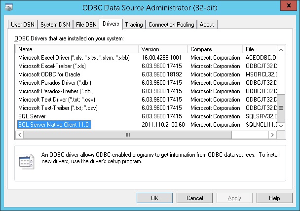 Driver sql server что это